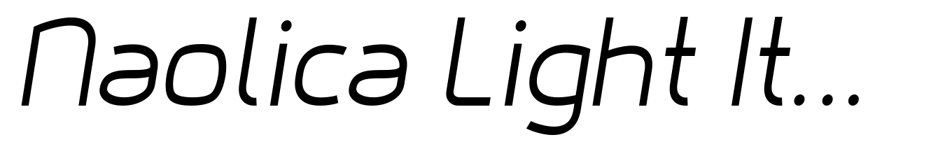 Naolica Light Italic